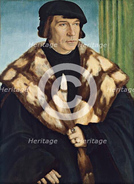 Portrait of Ruprecht Stüpf, 1528. Creator: Barthel Beham.