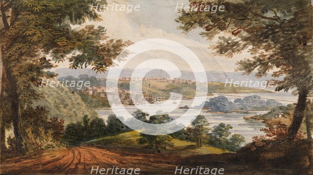 Washington and Georgetown from the Alexandria Road, 1811-ca. 1813. Creator: Pavel Petrovic Svin'in.