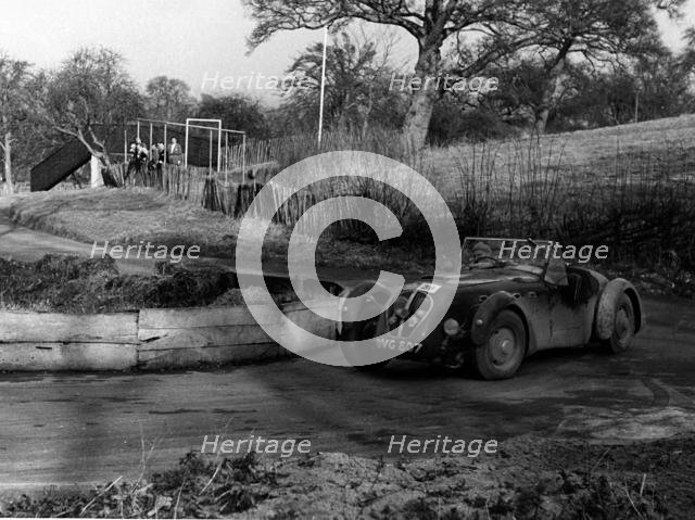 1950 Healey Silverstone, R.A.C. Rally, Prescott 1954. Creator: Unknown.