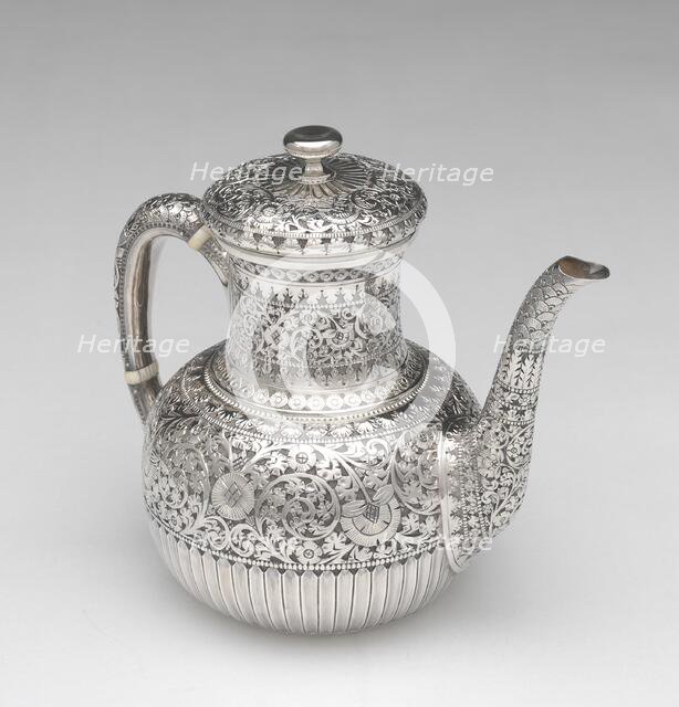 Teapot, 1875/90. Creator: Whiting Manufacturing Co.