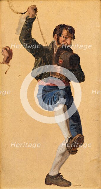 Italian. Study for The St. Anthony Feast Day in Rome, c1838. Creator: Wilhelm Marstrand.