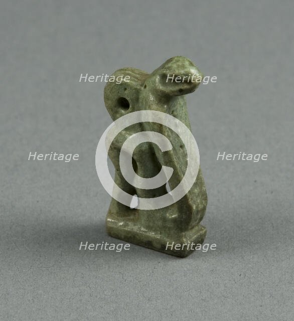 Amulet of a Uraeus (Cobra), Egypt, Late Period, Dynasty 26-31 (662-332 BCE). Creator: Unknown.