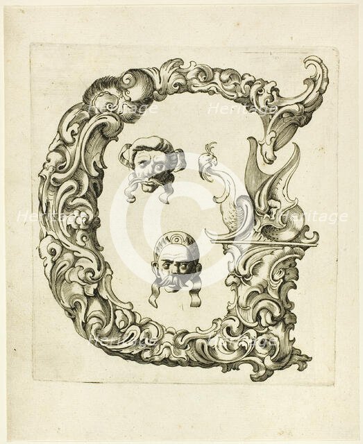 Letter G, 1630. Creator: Pierre Aubry.