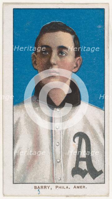 Barry, Philadelphia, American League, from the White Border series (T206) for the Ameri..., 1909-11. Creator: American Tobacco Company.