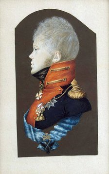 Portrait of Crown Prince Constantine Pavlovich of Russia (1779-1831), c1809.  Creator: Rockstuhl, Peter Ernst (1764-1824).