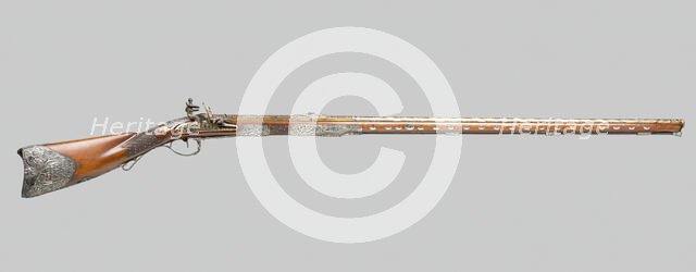 Presentation Flintlock Fowling Piece in the Eastern Fashhion, Paris, 1810. Creators: Jean Le Clerc, Fatou.