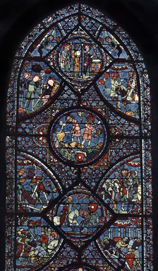 Charlemagne Window, Cathedral of Chartres, France, c1225. Artist: Unknown