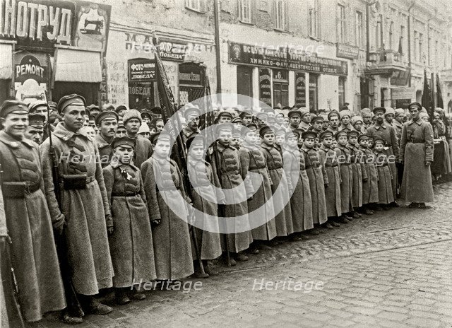 Children as Red Army men. Moscow, December 17, 1923.