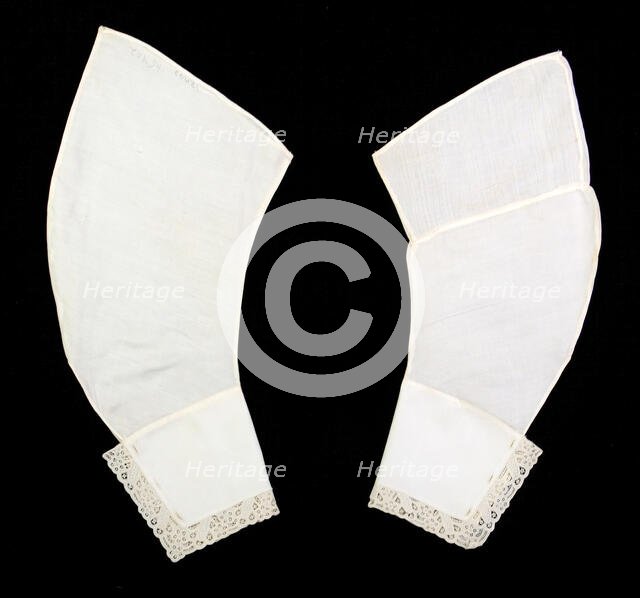 Undersleeves, American, ca. 1870. Creator: Unknown.