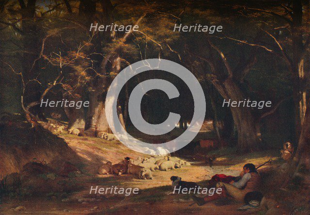 'The Mid Day Retreat', c1845. Artist: William Frederick Witherington.