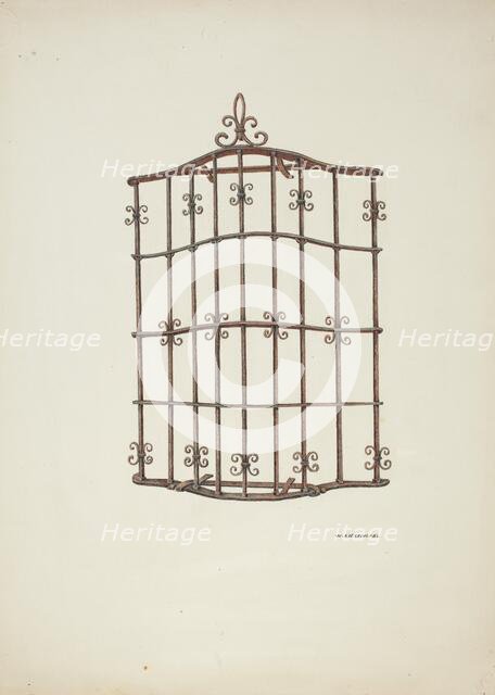 Iron Grille, 1941. Creator: William Kieckhofel.
