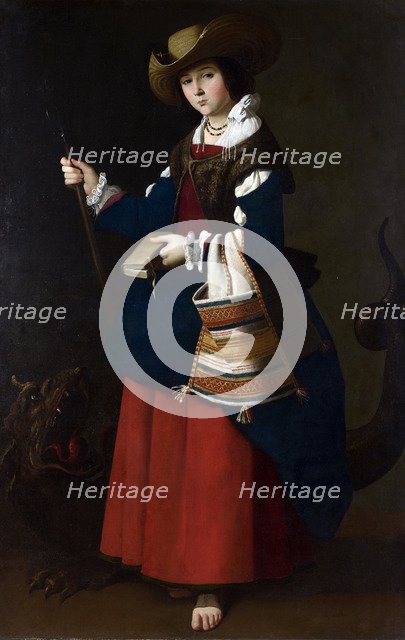 Saint Margaret, 1630-1634. Artist: Zurbarán, Francisco, de (1598-1664)