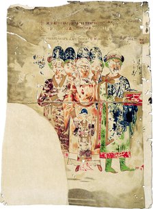 Sviatoslav II of Kiev with his Family, 1073.  Creator: Ancient Russian Art.