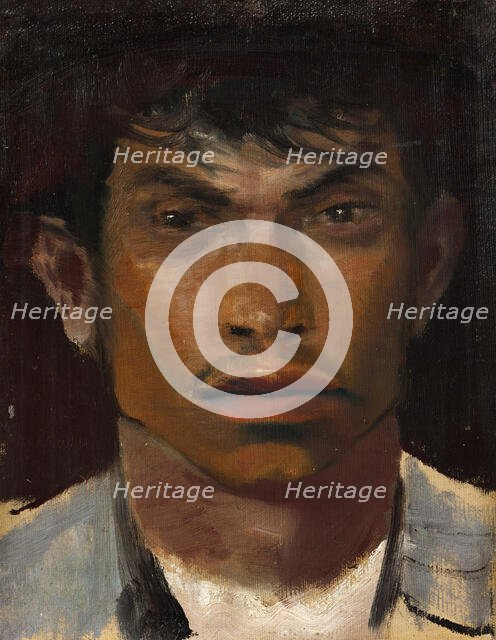 Head of a Gypsy, 1910-1914. Creator: Ladislav Mednyanszky.