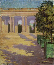Arcade of the Grand Trianon, Versailles, 1913. Creator: Carroll Beckwith.
