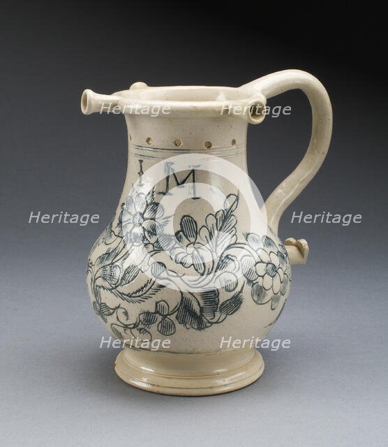 Puzzle Jug, Staffordshire, c. 1765. Creator: Staffordshire Potteries.