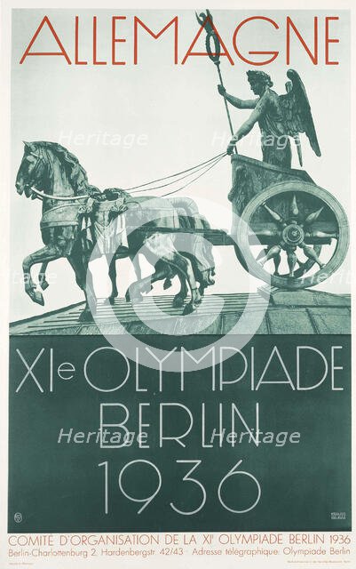 The 1936 Summer Olympics in Berlin, 1936. Creator: Dzubas, Wilhelm (Willy) (1877-1947).