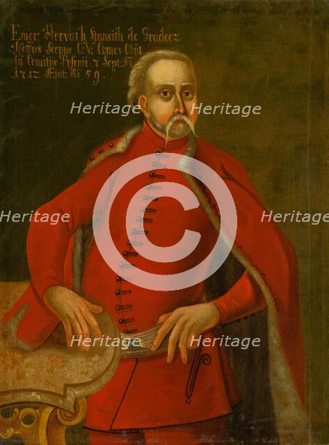 Portrait of Imrich Horváth-Stancic, before 1712. Creator: Unknown.