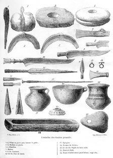 Gallic utensils, 1882-1884. Artist: Unknown