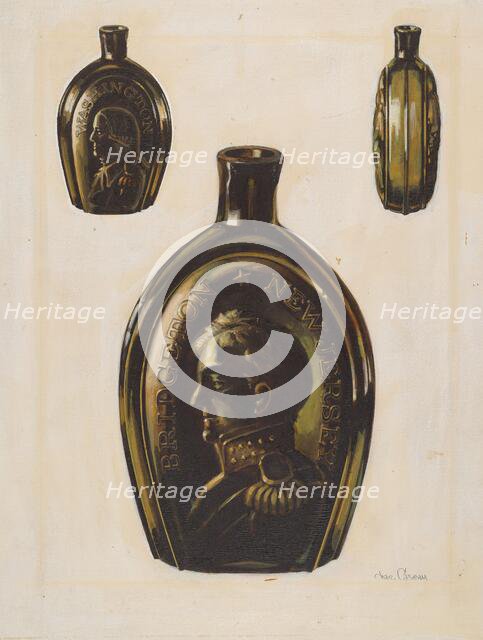 Flask, 1935/1942. Creator: Charles Caseau.