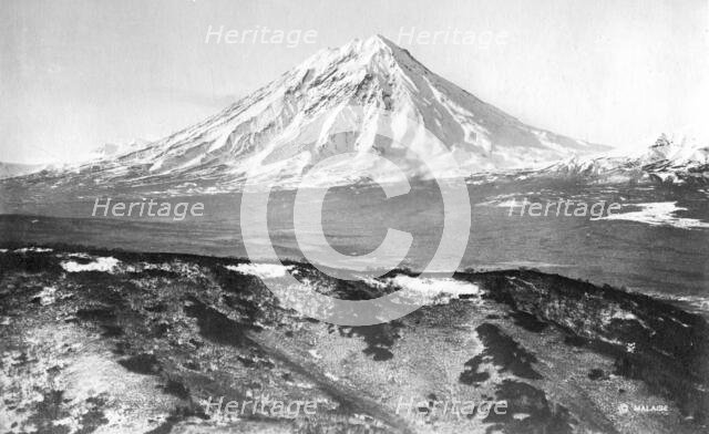 Koryaksky volcano, 1922-1923. Creator: Rene Malaise.