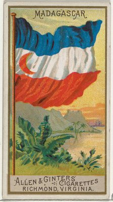 Madagascar, from Flags of All Nations, Series 2 (N10) for Allen & Ginter Cigarettes Brands..., 1890. Creator: Allen & Ginter.