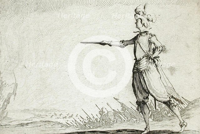 Infantry Officer, 1617. Creator: Jacques Callot.