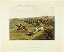 A Rich Scene, from Grand Leicestershire Steeplechase, published 1830. Creator: Charles Bentley.