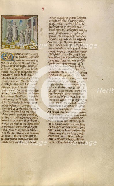 The Repentance of Aseneth; Miroir Historial, about 1475. Creator: Unknown.