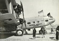 Imperial Airways Handley-Page HP 42 biplane 'Hanno', Gwadar, Baluchistan, c1931-c1940 (1946). Creator: Unknown.