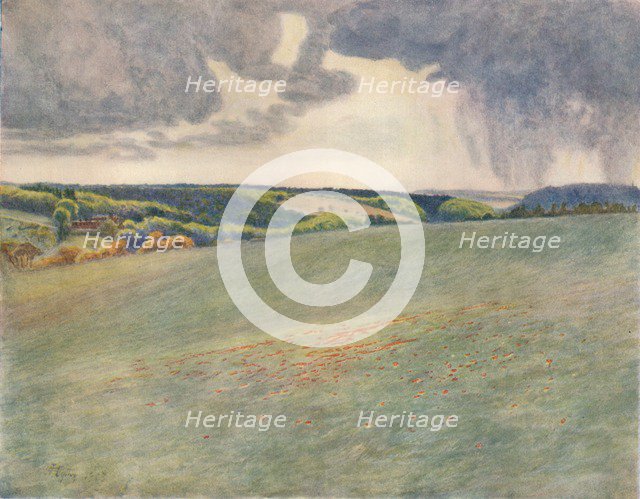 'Box Hill and Ranmore from Tot Hill', 1913, (1914). Artist: James S Ogilvy.