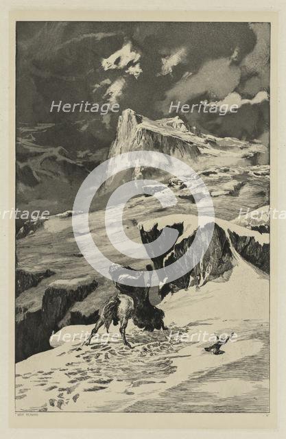 Intermezzo: Battling Centaurs (Opus IV, 4), 1881. Creator: Max Klinger (German, 1857-1920).