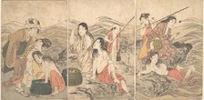 Girl Fishers and Bathers, 1791. Creator: Kitagawa Utamaro.