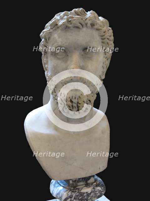 Bust of Septimius Severus, 3rd cen. AD. Artist: Art of Ancient Rome, Classical sculpture  