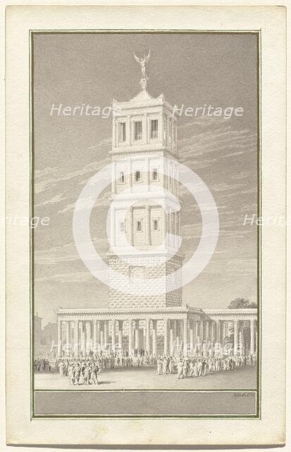 Campanile of a Cathedral for Berlin, 1831. Creator: Karl Friedrich Schinkel.