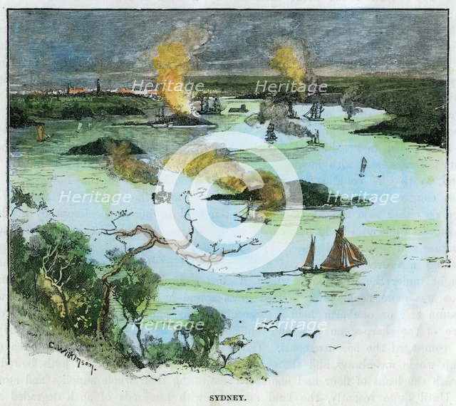 Sydney, New South Wales, Australia, c1885.Artist: C Wilkinson