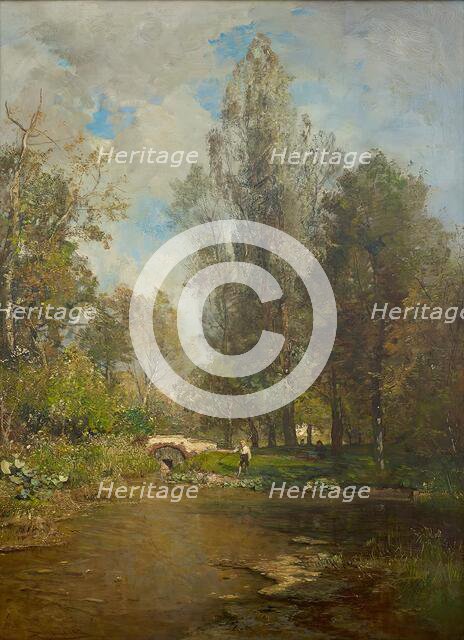 Hackinger Au, 1880. Creator: Emil Jakob Schindler.