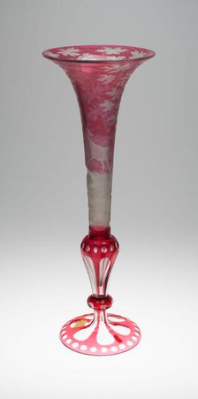 Vase, Bohemia, c. 1850. Creator: Bohemia Glass.