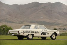 Ford Galaxie 500 race car 1962. Artist: Simon Clay.