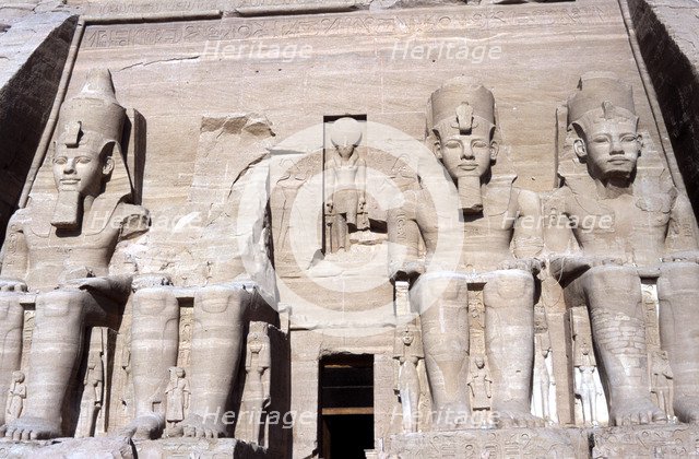 Temple of Abu Simbel, Egypt, 13th century BC. Artist: Unknown