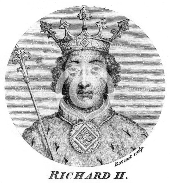 Richard II, King of England.Artist: Ravenet