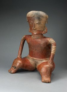 Figure of a Seated Female, 100 B.C./A.D. 500. Creator: Unknown.