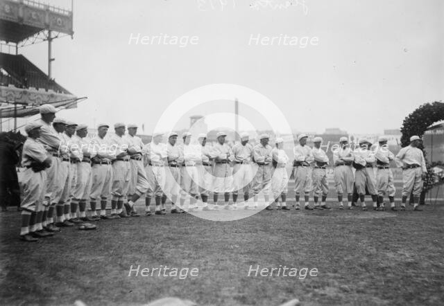 New York NL Giants team at Polo Grounds (baseball), 1913. Creator: Bain News Service.