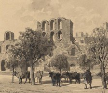 Theater of Herodes Atticus, 1890. Creator: Themistocles von Eckenbrecher.