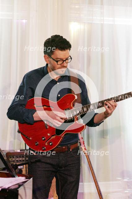 Steve Banks, Sara Colman Band, Watermill Jazz Club, Dorking, Surrey, 28 Jan 2020. Creator: Brian O'Connor.