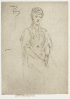 Portrait of Mrs. Cyprian Williams in Fancy Dress, 1890. Creator: Theodore Roussel.