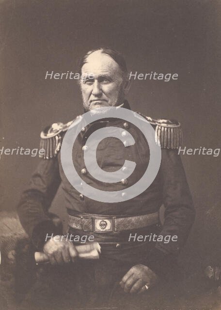 Major General David E. Twiggs, ca. 1859. Creator: Mathew Brady.