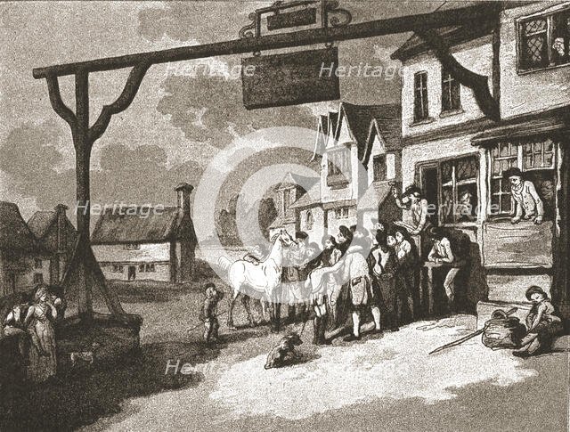 ''A Trip to Brighton a Hundred Years Ago;"The George" at Crawley, c1788', 1888. Creator: Unknown.