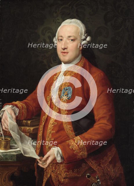 Don José Moñino y Redondo, Conde de Floridablanca, c. 1776. Creator: Pompeo Batoni.