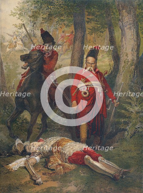 Taras Bulba (Illustration for Story by N. Gogol), 1890s. Artist: Zichy, Mihály (1827-1906)